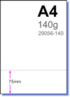 A4 80g with 75mm micro-perforation