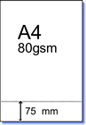 Perforated paper measurements