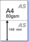 Perforated paper measurements