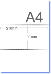 Perforated compliment slips 3 per page
