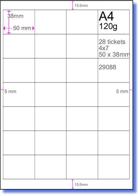business support solutions 28 micro perforated tickets on a4 sheets perforated label sheets